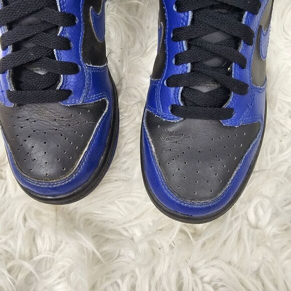 Nike Dunk High GS Black Old Royal Size 4Y/Womens 5.5 308319-024 - Picture 3 of 9